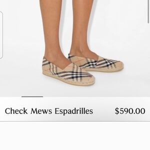 Burberry Check Pattern Espadrilles